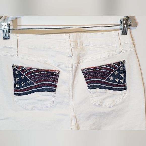 Est. 1946 (Lot of 2) Bermuda Shorts Stretch Blue White Patriotic Sz 8 Patriotic - Picture 7 of 16